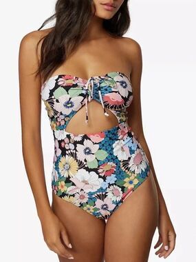 O Neill Twiggy Sayulita Floral Print One-Piece Swimsuit L86817 Womens Size XXL